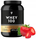Trec Whey 100 GOLD hapupiimaproteiin 2000g maasikamaitseline WPC WPI WPH