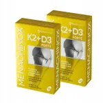Toidulisand Menachinox K2+D3 4000 Forte, 2x30 kapslit, luudele