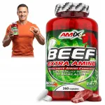 Amix Beef Protein aminohapped kapslites, laktoosivabad ja gluteenivabad