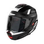 Motojalgratturi kiiver Nolan N120-1, must/valge, matt, suurus XL