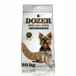 Kuiv koeratoit Dozer veisehakkliha, 20 kg