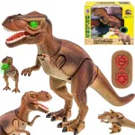 M&auml;ngudinosaurus T-Rex, k&otilde;ndiv, m&ouml;irgav, tulede ja suitsuefektidega