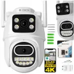 V&auml;listingimustes p&ouml;&ouml;rlev IP WiFi kaamera ICSEE, 8MP, kaks objektiivi, Ultra HD