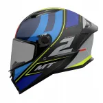 Integraalkiiver MT Helmets STINGER 2 POUN B6, must/sinine/mati, suurus L