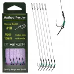 Feeder t&uuml;&uuml;pi s&uuml;steem 10 cm konksudega, sabahaaraga #10 ja 8 mm n&otilde;elaga, 6 tk