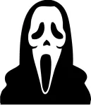 Kleebis autole, mootorrattale v&otilde;i kiivrile MASK SPIRIT, 18 x 15,6 cm, taustata