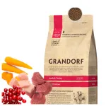 Grandorf kuivtoit kodustele t&auml;iskasvanud kassidele lambaliha ja kalkunilihaga, 8 kg