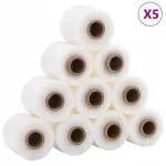 Pakenduskile, 50 tk, l&auml;bipaistev, 23 &micro;m, 10 cm x 150 m, vidaXL
