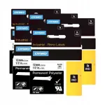 DYMO Rhino 18483 pol&uuml;ester lint, 12 mm x 5,5 m, 5 tk