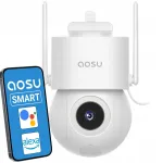 V&auml;lise WiFi IP-kaamera Aosu, p&ouml;&ouml;ratav, 5MP, 3K UHD, alarmi ja rakenduse juhtimisega
