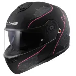 LS2 FF908 STROBE II Lux roosa mootorrattakiiver, suurus S