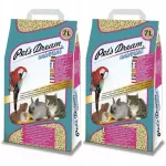 Puidulaastu hakk kassidele ja n&auml;rilistele Pets Dream, 2 x 7 l