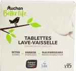 N&otilde;udepesutabletid Auchan, &ouml;koloogilised, 0,45 kg, EL Ecolabel, Prantsusmaa