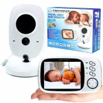 Beebimonitori videokaamera NANNY LCD-ekraaniga, &ouml;&ouml;režiim ja mikrofon