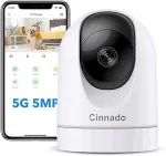 Siseruumide Wi-Fi kaamera Cinnado 5 MP, 360&deg;, &ouml;&ouml;n&auml;gemine, 5 GHz / 2,4 GHz