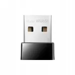 CUDY WU650 traadita v&otilde;rgukaart, USB, Wi-Fi AC650, 2,4 GHz
