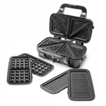Raven ES011 3in1 v&otilde;ileivapann 1200W, vahvlite ja panini grill