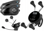 Mootorratturite raadioside SENA 30K-03D, 2 kiivrit + telefonihoidik