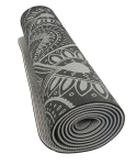 Joogamatt LIFEFIT YOGA MANDALADUO, 183x58x0,6 cm, must
