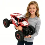 Puldiga juhitav 4x4 auto 1:18 punane GIANT