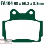 Piduriklotsid EBC Yamaha XJ 600 S Diversion (1992-2003) / TZR 125 (1990-1992)