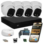 Videovalve komplekt 4 analoogkaamerat 5mpx DUAL IR LED DVS