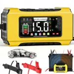 Auto patareilaadija 12V/24V AGM SLA, LCD-ekraaniga ja temperatuuri funktsiooniga