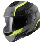 Motorratturi kiiver LS2 FF908 STROBE II MONZA, matt must ja erk kollane, 3XL