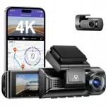 Videoregistraator AZDOME M550 Pro 4K tagumise kaameraga