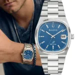 Meeste k&auml;ekell Bulova 96B440 Super Seville h&otilde;bedane rihmaga