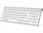 Multifunktsionaalne traadita Bluetooth 5.1 klaviatuur numbripaneeliga, ergonoomiline, QWERTY (poola)