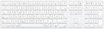 Juhtmevaba klaviatuur OMOTON KB515 Mac OS, valge, QWERTZ