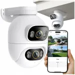 V&auml;lis-IP WiFi kaamera IMILAB SC730-D, 5MP, 3K, 360&deg;, PTZ, tehisintellektiga
