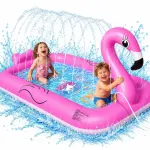 Laste t&auml;ispuhutav Flamingo bassein purskkaevuga, XXL, aeda