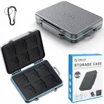Veekindel Orico SD kaartide hoiukarp, must, 2.5" SSD, 2.5" HDD, M.2, 12 pesa