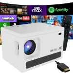 VIDEO x6 4K Android TV 11.0 WIFI Bluetooth LCD 100-tolline projektor