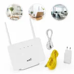 4G LTE ruuter-modem CP106-E, SIM-pesa, v&auml;line antenn, valge