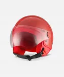Avatud kiiver VESPA koos visiiriga, punane, suurus S