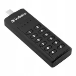USB m&auml;lupulk Verbatim Keypad Secure 64GB, USB-C 3.0, klaviatuuriga