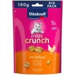 Vitakraft Crispy Crunch kr&otilde;bedad kr&otilde;binad kassidele linnuliha maitsel, 180 g