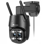 V&auml;ljas videokaamera Ctronics 2.5K 4MP, WiFi, suumiga, &ouml;&ouml;n&auml;gemine, 355&deg;/90&deg;