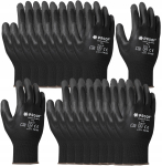 T&ouml;&ouml;kindad suurus 7, mustad, 10 paari