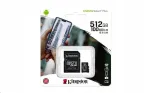 KINGSTON 512 GB U3 V micro SD SDCS2 CANVAS PLUS m&auml;lukaart