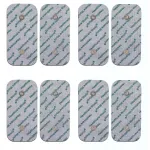 Geel elektroodid TENS/EMS Compex, 10x5 cm, 3,75 mm pistik, 8 tk