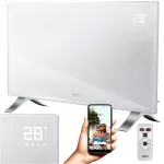 Klaasist elektriradiaator EVI, 2400W, LED, Wi-Fi, PREMIUM