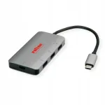 USB jagaja: 3x USB 3.2 Gen 1, 1x USB-C, 4 porti