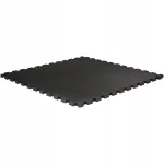 Kummist p&otilde;randamatt, 100x100 cm, 20 mm, must, pusle