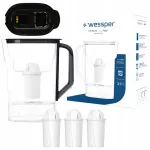Veefiltrikann Wessper D3 SLIM 2,7 l 4 filtriga, sobib k&uuml;lmikusse