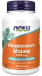 NOW Foods magneesiummalaat 1000 mg, 180 tabletti