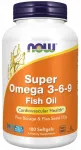 NOW Foods Super Omega 3-6-9 toidulisand 1200mg, 180 kapslit